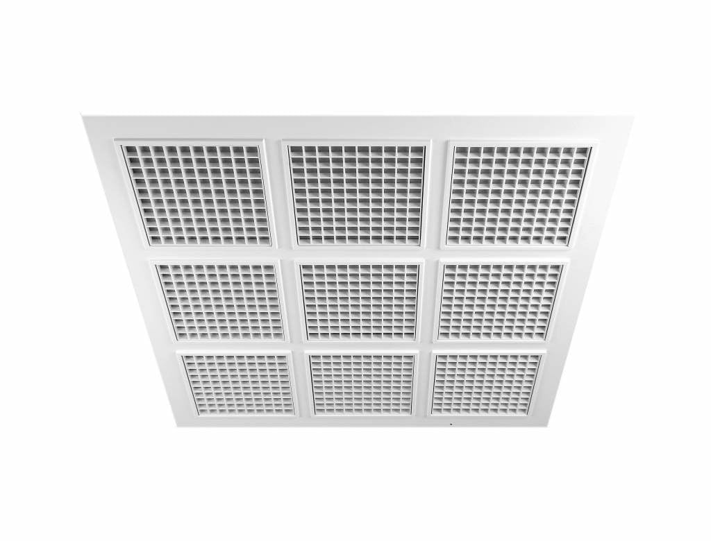 Suspended Ceiling Panel 595mm x 595mm / 23.5" x 23.5" Ceiling Tile Grid Square Screen Diffusers Air Vent Grille RP