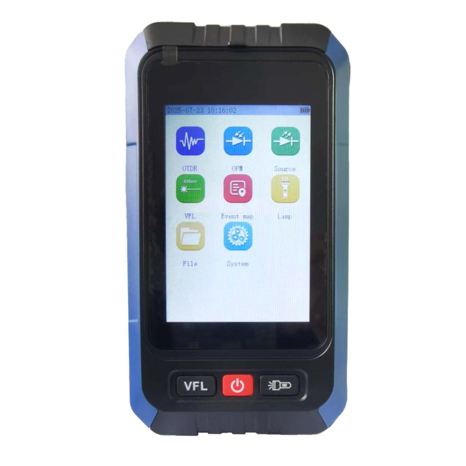 Elfcam - Mini OTDR Monomode ELF-2900, für Online-Test 1270nm/1310nm/1550nm/1490nm/1577nm XGS-PON, 22dB/20dB, bis 60km, mit Photometer, optisches Multimeter und VFL