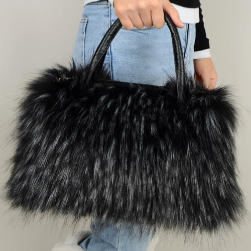 Bolso Tote Peludo para Mujer miniatura 2
