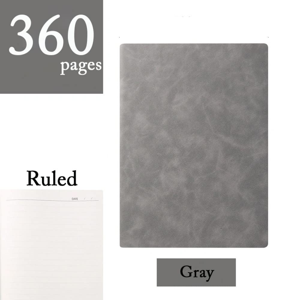 Cuaderno A5/B5, 360 páginas en blanco/cuadrícula adecuado para oficina escolar, agenda de bloc de notas de planificación, cuaderno de bocetos de dibujo artístico, rayado G,A5