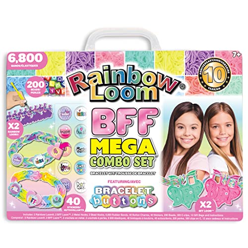 Rainbow Loom R0112 Bff Mega Button Set Featuring New Bff Loom thumb #1