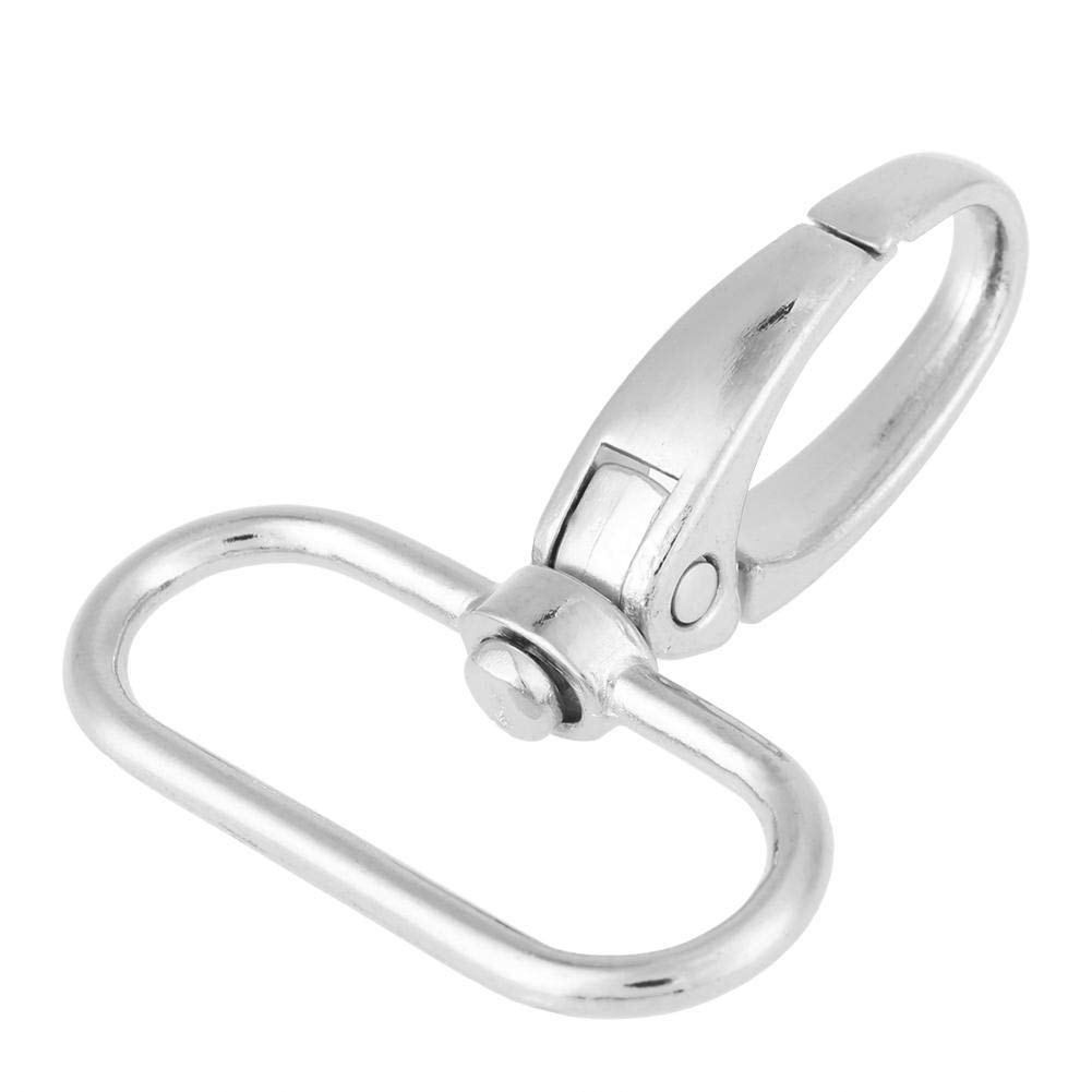 20 Pieces Lobster Clasp with Swivel Clasp Zinc Alloy Carabiner Clasp (32mm)
