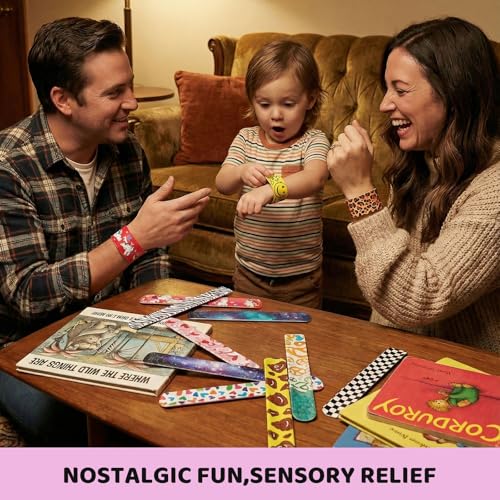 48 Pcs Slap Bracelets for Kids