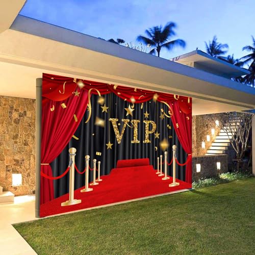 Fondo decorativo VIP alfombra roja 7x8 pies miniatura 4