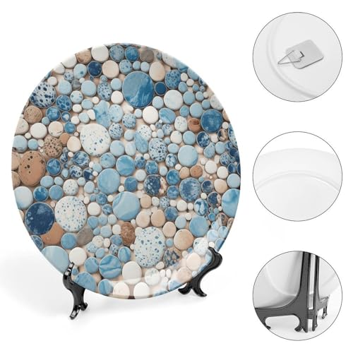 Plato decorativo estilo chino de porcelana bone china 7 pulgadas miniatura 4