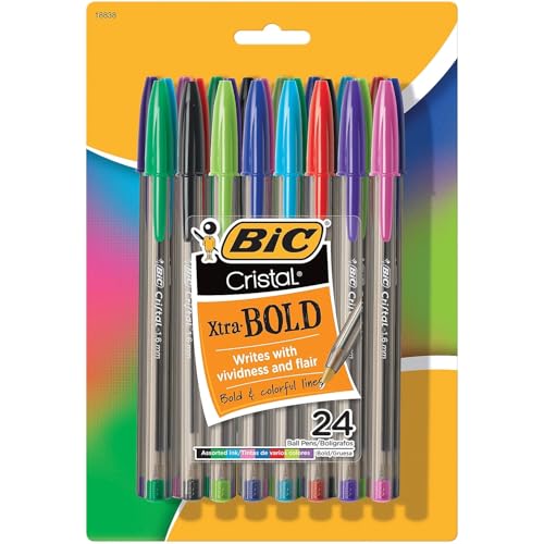 BIC Cristal Ballpoint Stick Pens, Bold Point, Assorted Ink, 432/CartonMSBAPP241-ASTVS