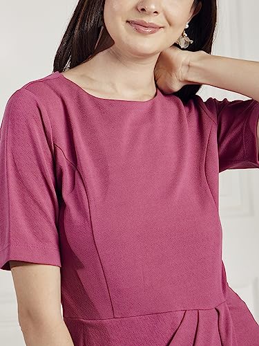 Image of Carlton London Women Knee Length Casual Dress