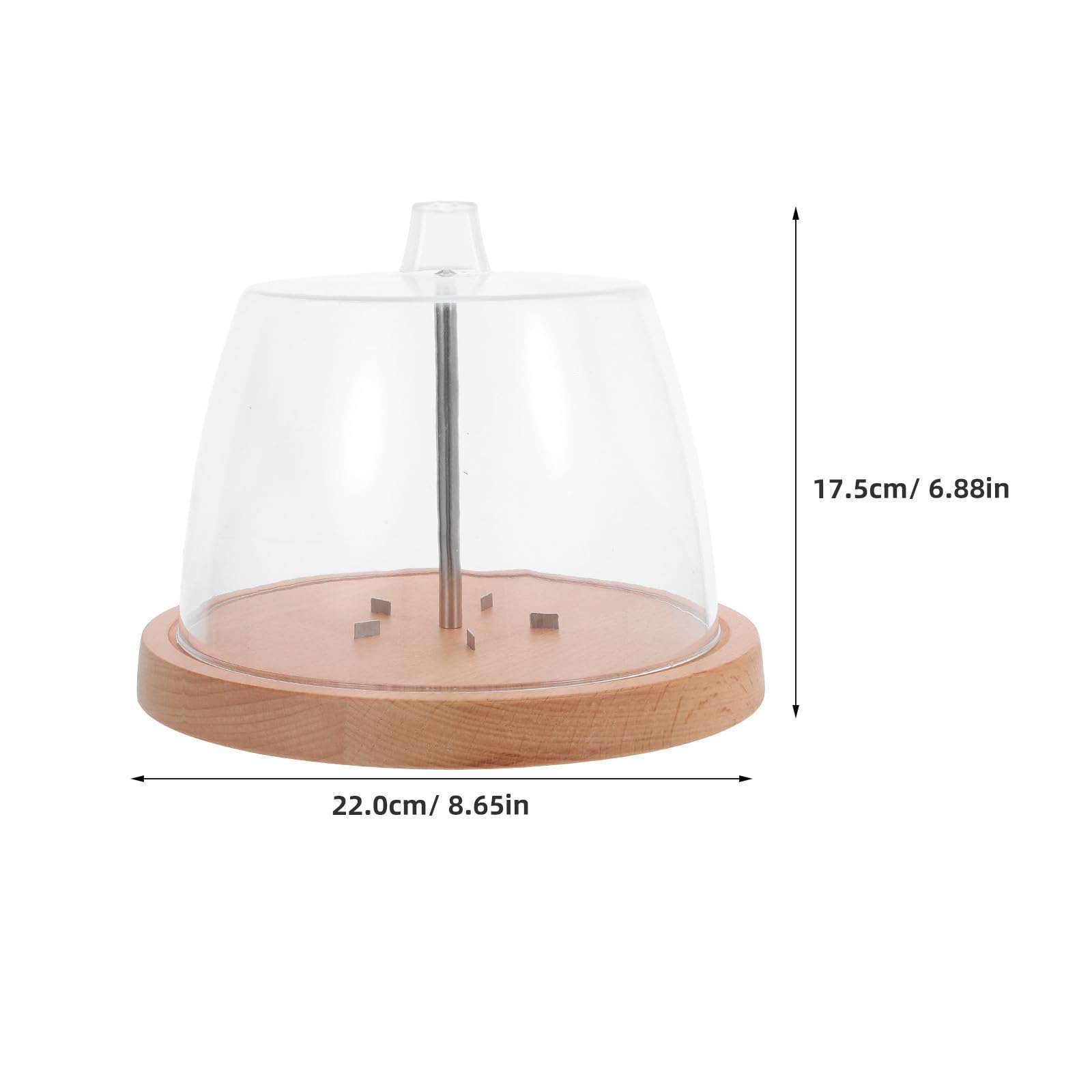 Affettatrice in Legno Base Acciaio Inox con Formaggio