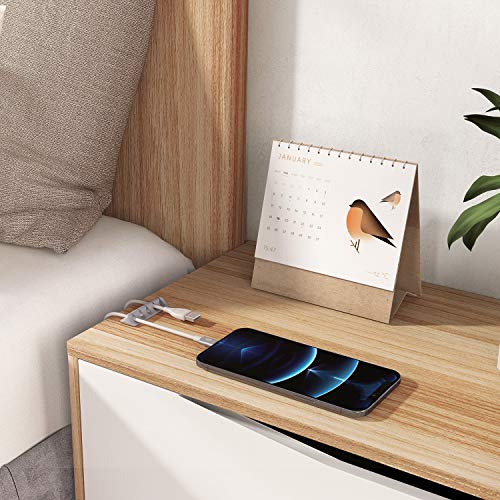 Syncwire Kabelclips für Büro – 5 Stück – Kabelhalter aus Silikon, fest, Klebekabel, Kabelbinder, Schreibtischkabel, für Ladegerät/Maus/Kopfhörer/Telefon - Image 8