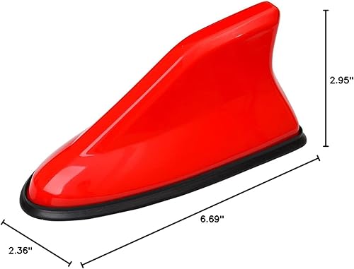 Miniatura 8 de Cubierta de antena de aleta de tiburón para automóvil, base aérea de techo, señal de radio AMFM para automóvil, SUV, camión, cubierta con forma de