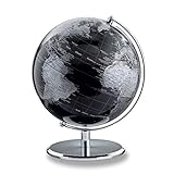design globus Karte: politisch emform Tischglobus Darkchrome Planet, Aluminium & Kunststoff, 250 x 300 mm