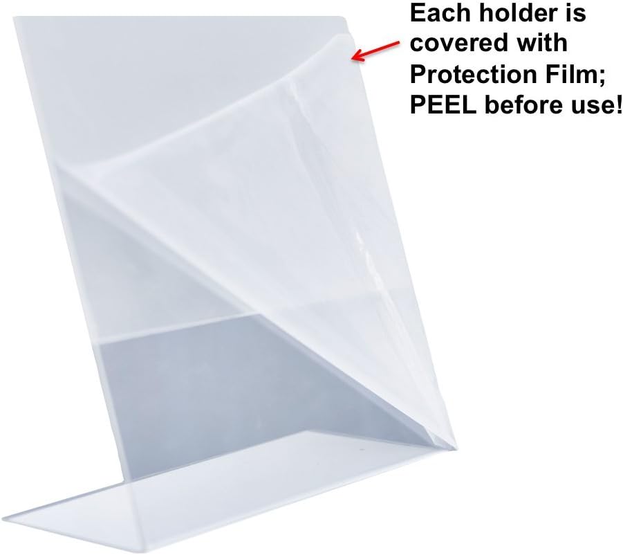 One-Day Sale: Up to 60% Off 8.5 x 11-Inches Slant Back Acrylic Sign Holder Ad Frame, Clear (8 Pack) Exclusive Discount 90% Price 8.5 x 11-Inches Slant Back Acrylic Sign Holder Ad Frame, Clear (8 Pack)