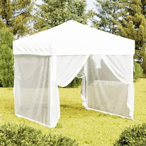 Générique Tente de réception Pliable avec parois Blanc 2x2 m,Maison & Jardin,Pelouses &...