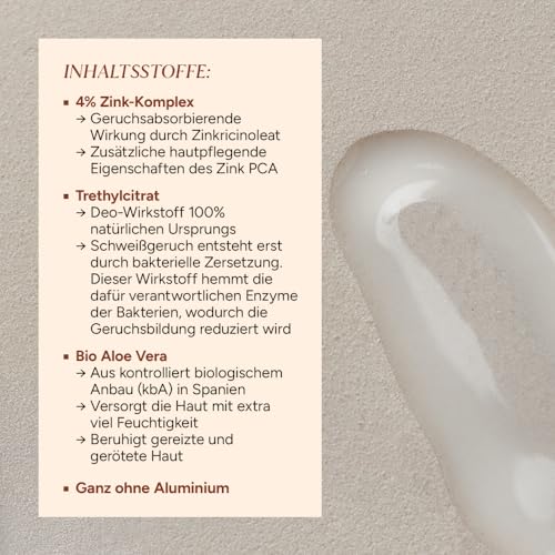 Deo ohne Aluminium und Alkohol von Junglück – Zink Deo Roll-On