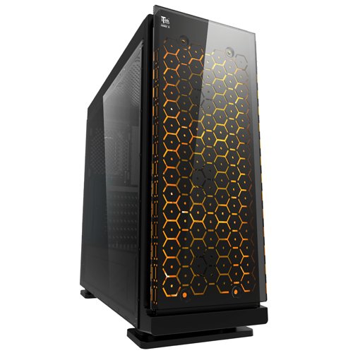 ITEK Case COSMIC 19R2 - Gaming Middle Tower, USB3, 3x12cm RGB fan (con telecomando), Trasp Wind XL, Front Panel Temp Glass