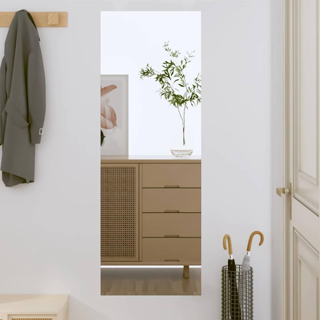 vidaXL Wall Mirror Bathroom Hallway Bedroom Home Decoration Hanging Wall-mounted Vanity Make up Cosmetic Mirror 40x100 cm Glass Rectangle