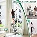 OOSOFITT 5-Step Folding Ladder, Heavy Duty Ladders for Home & Kitchen, Folding Ladder Easy to Store, Tall Ladder for Adults, Anti-Slip & Space-Saving Step Ladder, 330 Lbs Capacity
