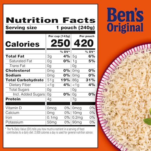BEN'S ORIGINAL Ready Rice Jasmine Rice, Easy Dinner Side, 8.5 oz Pouch (Pack of 12) image 10