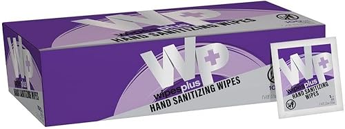 Toallitas sanitzing de manos con alcohol para el hogar y la empresa, 1000 unidades, (10 paquetes de 100 bolsitas)