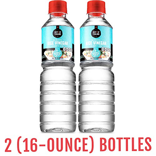 Best of Thailand Gourmet Rice Vinegar | Gluten Free Cooking Vinegar for Sushi, Salad, Marinade, Pickled Cucumber | All Natural, Unseasoned, Sugar Free, Sodium Free, No MSG, Kosher | 2 x 16.9oz Bottles - Thumbnail 2