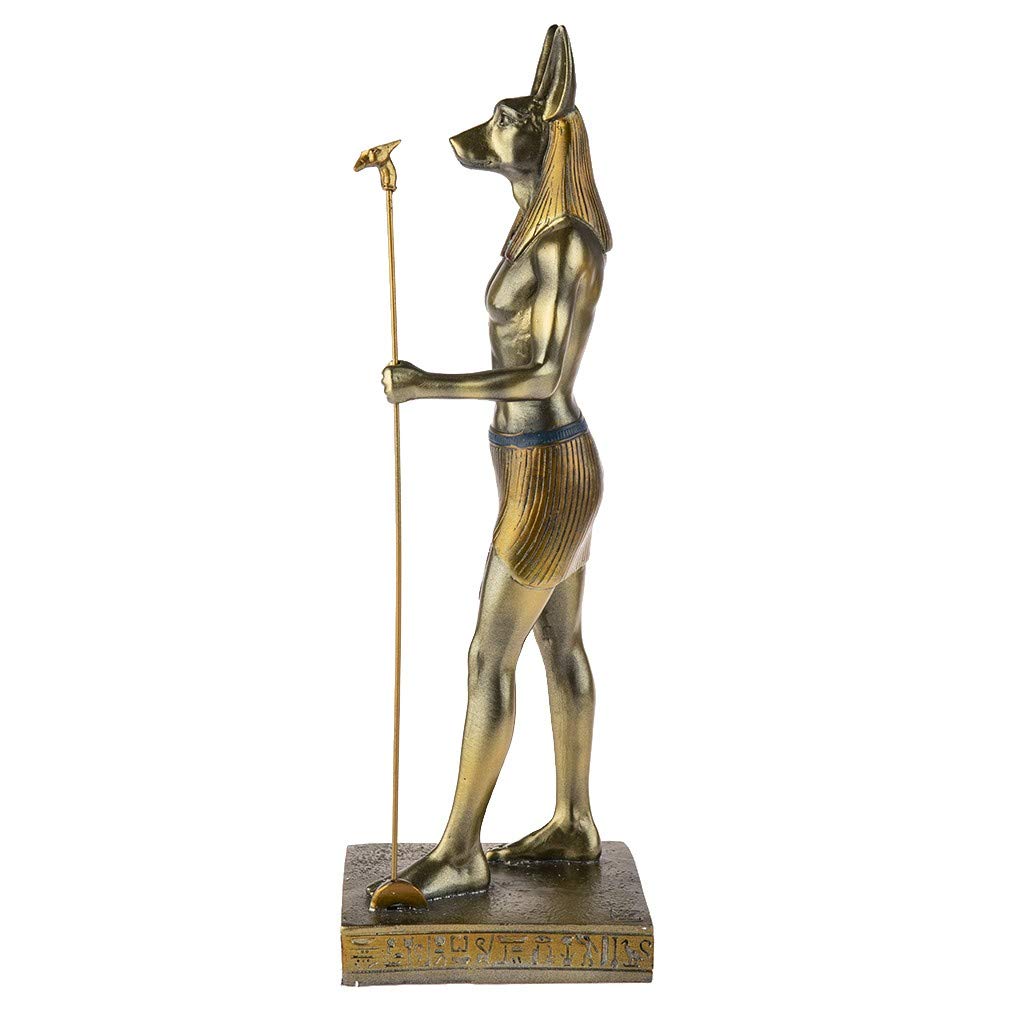 Egipska Statuetka Dekoracyjna Anubis