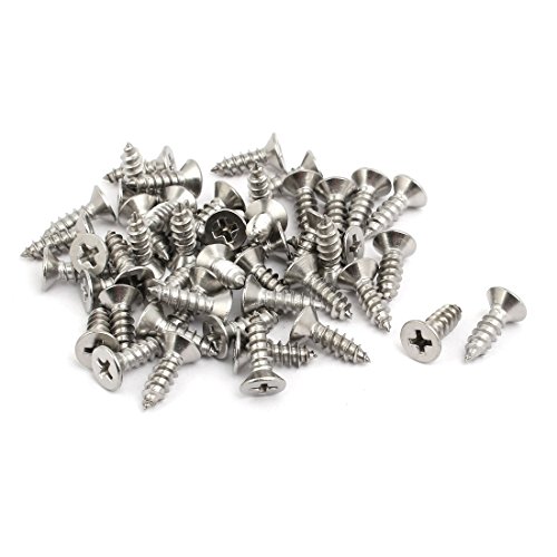 Tornillos autorroscantes M5x16 mm Phillips cabeza plana 45pcs