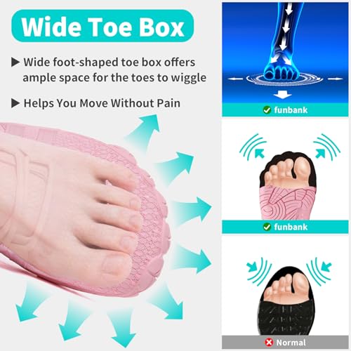 Barefoot Shoes Women Men Minimalist Zero Drop Wide Toe Box Water Shoes Hiking Barefoot Footwear Unisex Sneakers for Workout Cross-Trainer Walking Running Camping Grounding Beach Weightlifting Sport2
