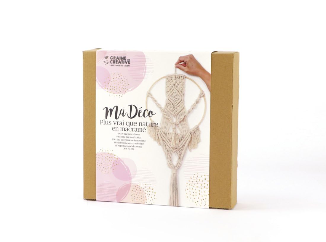 GRAINE CREATIVE Macrame Kit - 70 x 26 cm