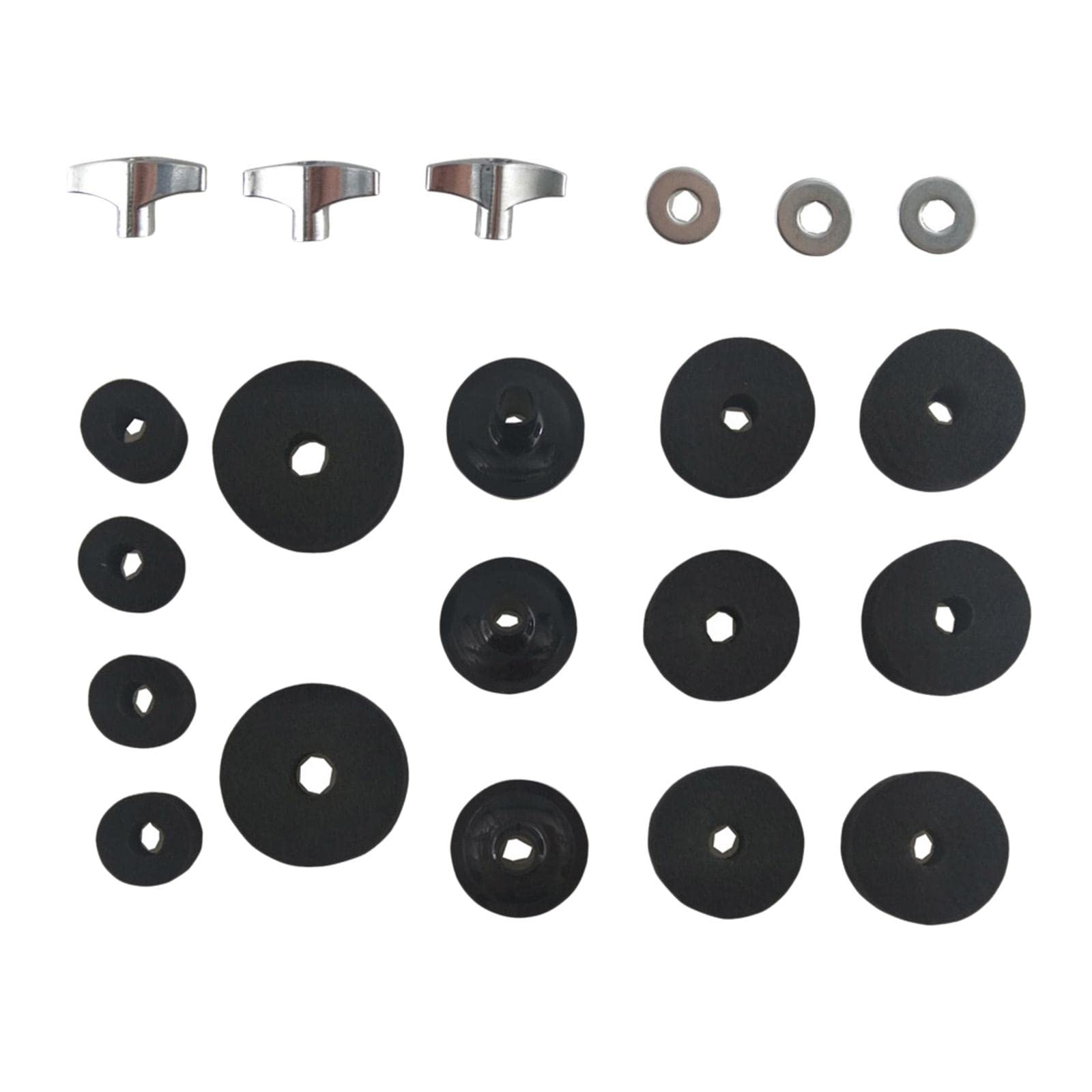 21 Pieces Replacement Cymbal Felt Washer Drum Accessories Drum Set Equipment Black|Musical Instruments & Gear|Brass|Parts & Accessories|Other Accessories-image-12