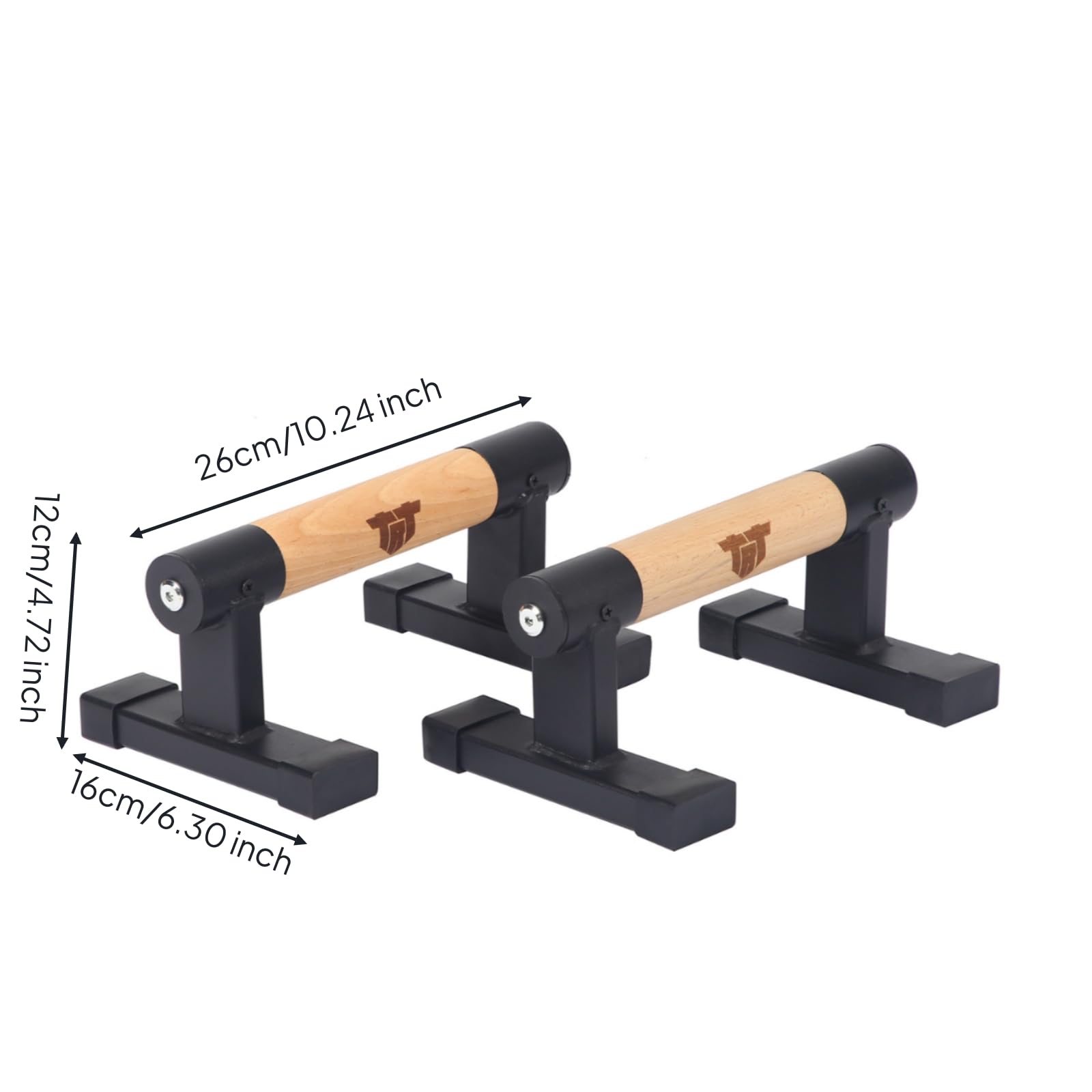 Qianly 2 Pezzi Parallettes Ergonomiche Ergonomico Push Up Maniglie Antiscivolo Base Stabile Attrezzatura Fitness per Ufficio