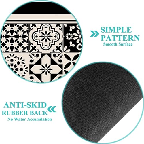 Image of Dratal Coffee Mat for Espresso Machine Station Accessories and Organizer, Hide Stain Rubber Backed Absorbent Dish Drying Pad for Kitchen Counter. (White)