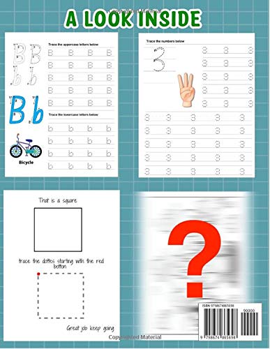 Miniatura 2 de Letters & Numbers Tracing and Handwriting Practice Book Letter, numbers, shapes and Lines Tracing Book, Practice and activity book For Kids