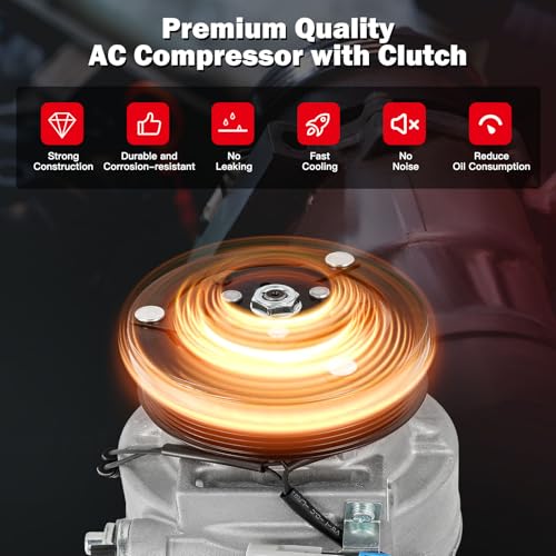 Image of Air Conditioning Compressor for Buick Encore for Chevrolet Sonic 1.4L 13-22