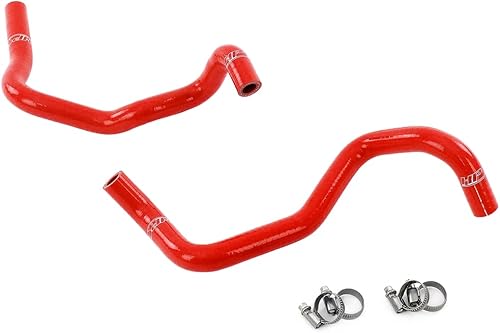 Kit de manguera de calentador de silicona roja compatible con Subaru 09-10 Forester 09-13 Forester XT 08-11 Impreza 08-10 Impreza GT 08-14 STI WRX
