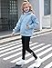 Seanrui Kids Clothes Size 6 Hoodies for Girls 1/4 Zipper Sweatshirts Girl's Fashion Outfits Back to School Blue