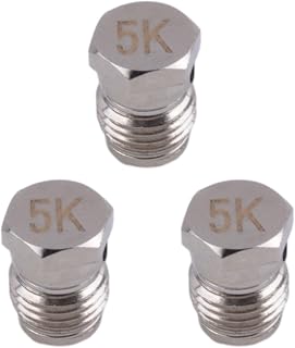 TreasureCave HPA Tank Regulator Rupture Disc 1.8K 3K 5K 6K 7.5K for Paintball Air Tank Compressed Air Systems, Brass Pressure Relief Valve for Overpressure Protection