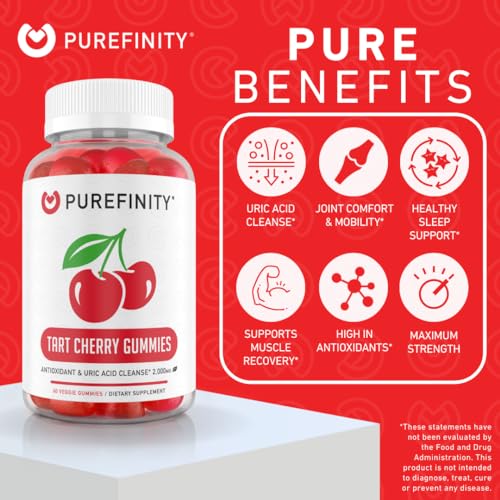 Purefinity LOKG-675 Tart Cherry Gummies – Uric Acid Flush & Cleanse thumb #3