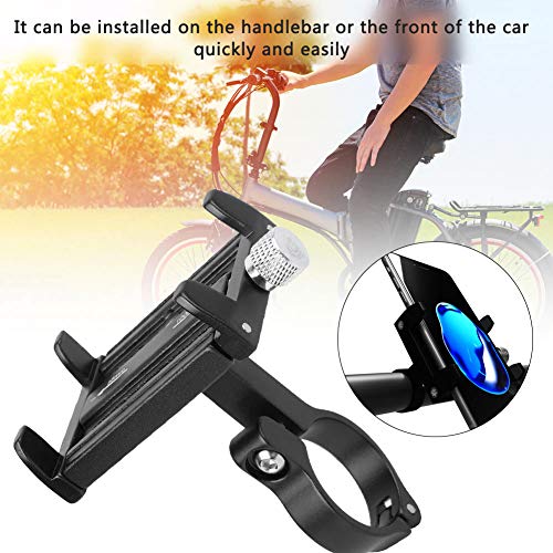 Shanrya Suporte de telefone de liga de alumínio, suporte fixo de bicicleta para motocicleta, vermelh