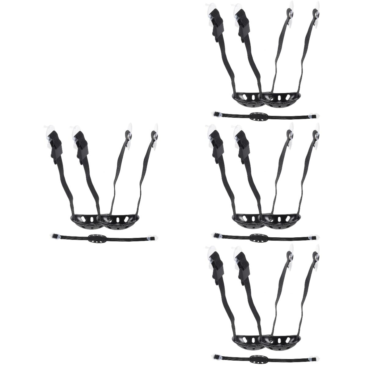 Happyyami Barboquejo De Casco Motosierra Correa para La Barbilla del Casco Accesorio para Casco Levantar Casco Kit De Reparación De Casco Pegatinas El Plastico Black