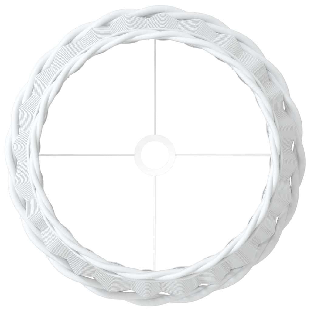 Ręcznie wykonany klosz lampy z naturalnej wikliny, Ø 45 x 28 cm, z lakierowaną żelazną oprawką, nadaje się do lampy sufitowej i lampy stołowej, idealny do salonu, sypialni,