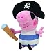TY 7146152 George Pig Pirate Peppa Plüsch, Schwarz