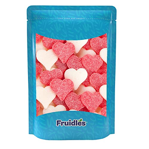 Valentine's Day Gummi Candy, Allergy Friendly, Non-Gmo, No Artificial Sweeteners Gummy (Sanded Gummi Hearts, 1 Pound) #TOP4
