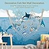 Amazon.com: 2 Pack Fish Net Decorations - 80x40 Inch Beige Fishing Net ...
