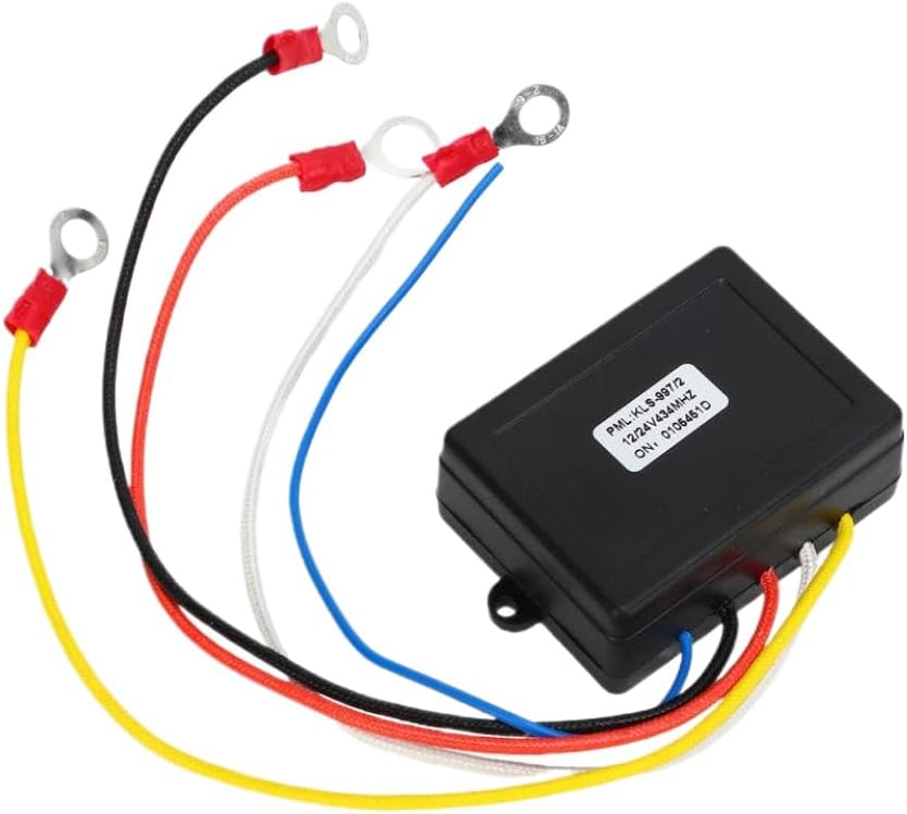 Wireless Winch Remote Control Switch Receiver Kit 12V 24V Compatible with ATV