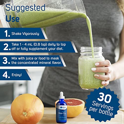 Trace Minerals MegaMag 400 mg Liquid Magnesium Chloride Supports