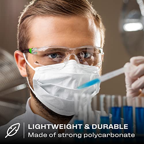 Nocry Clear Safety Glasses For Men And Women; Lightweight Work Glasses With Adjustable Frames And No-Slip Grips; Scratch Resistant Anti Fog Safety Glasses With Superior Uv Protection, Ansi Z87.1 Rated #TOP6