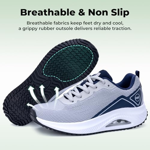 Image of RomenSi Womens Arch Support Walking Shoes Orthotic Fashion Sneakers Tennis Shoes for Plantar Fasciitis Pain Relief US 5.5-11