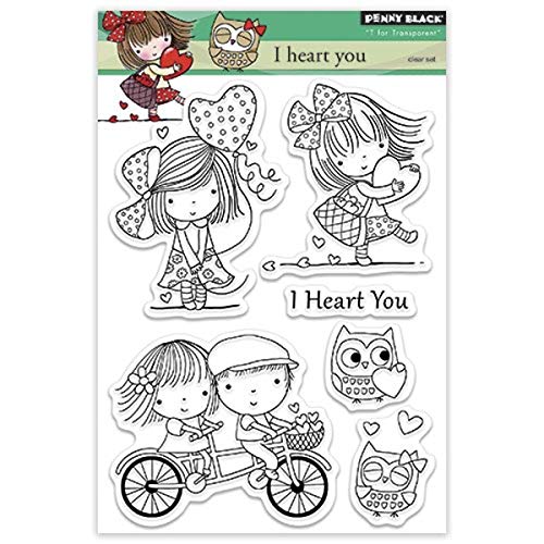 Penny Black Scrapbooking Die Cut, I Heart You