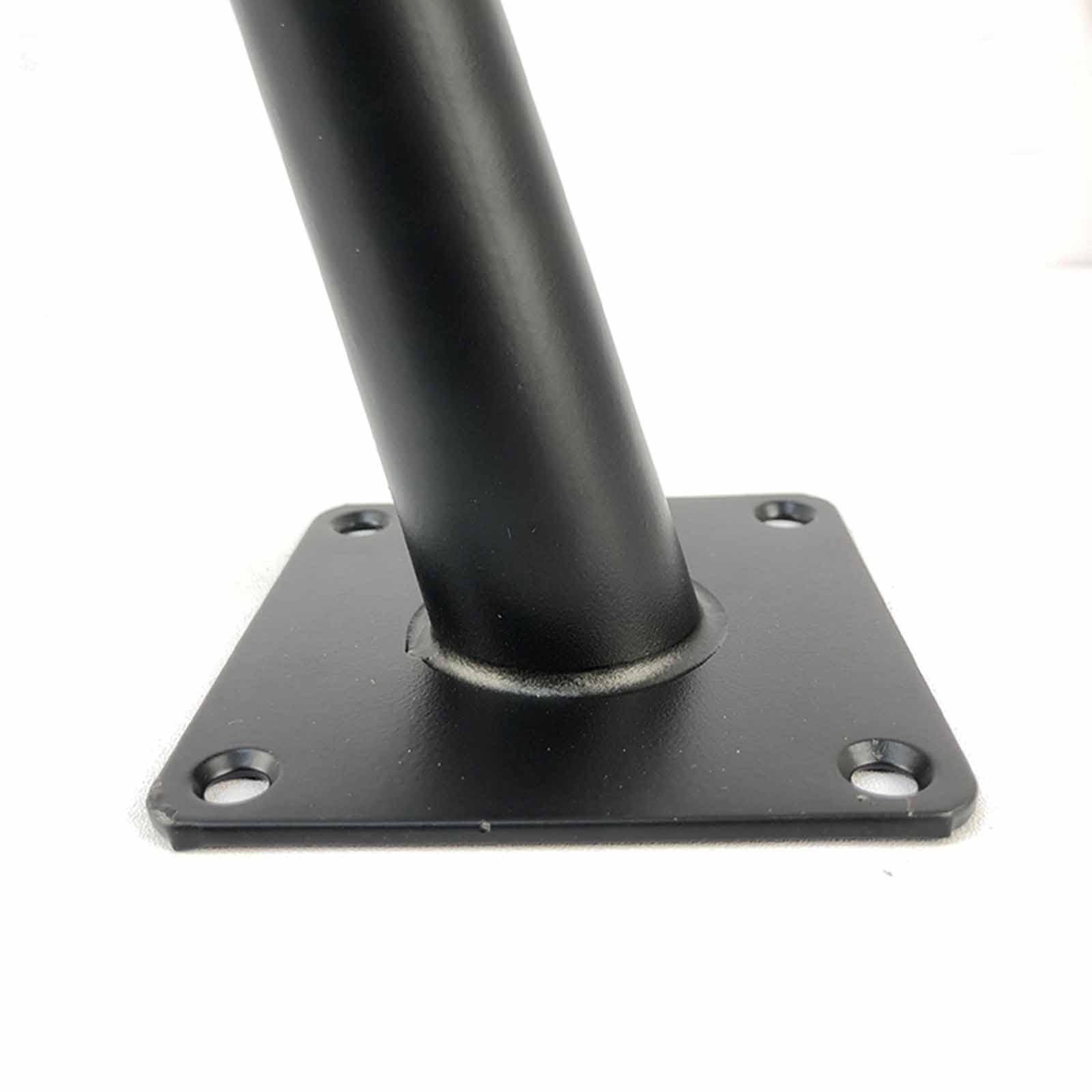Stopki Blackniture Stopki sofy Stopki szafki, Nogi stolika kawowego Metalowe nóżki stołu Stopki szafki Tv nachylona rura stożkowa//12Cm