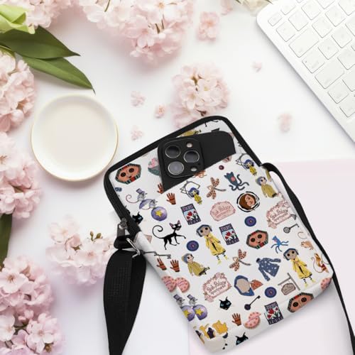 Image of Anime Fans Cute Cross Body Bag Anime Gifts Phone Bag Shoulder Bags Adjustable Shoulder Straps Sling Bag Japanese Gifts